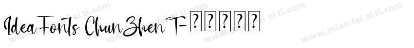 IdeaFonts ChunZhenT字体转换